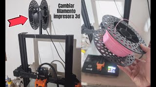 Como SACAR y COLOCAR El filamento en impresora 3d Facil 2023 [upl. by Sternlight502]