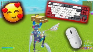 ASMR GO GOATED Zone Wars gameplay 🏆Satisfying Keyboard Fortnite [upl. by Aivizt]