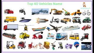 Top 40 Vehicles Name in English for Preschoolers kidslearning kidseducation vehicles [upl. by Catharina]