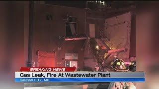 Methane gas leak believed to be cause of explosion fire at metro waste water treatment plant [upl. by Ymmas]