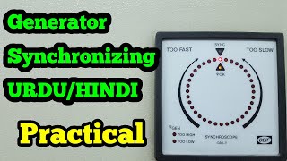 Generator Synchronizing URDU HINDI Synchroscope Practical [upl. by Adama98]