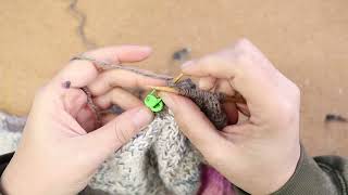 Fibre  Lets Knit a Mitered Blanket Together  R2B5  No Commentary just knitting [upl. by Fairweather]