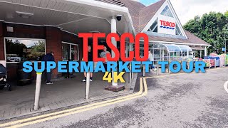 Tesco Supermarket Tour  British Grocery Shopping Vlog 4K [upl. by Dekeles]