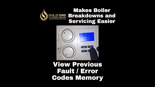 VAILLANT BOILER VIEW PREVIOUS FAULT  ERROR CODES HISTORY  MEMORY LIST  ECOMAX ECOTEC VUW VCW PRO [upl. by Tiffy616]