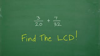 How to Find The LCD Lowest Common Denominator The EASY WAY [upl. by Akierdna364]