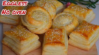 Bakarkhani Recipe  Bakery Style Eggless Bakarkhani Recipe  Puff pastry Dough  Dars Kitchen [upl. by Leahcar799]