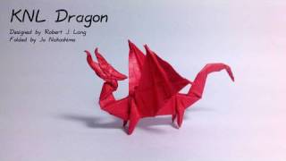 Origami KNL Dragon Robert J Lang [upl. by Eetak]