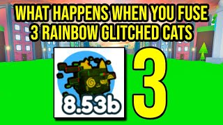 What Happens When You Fuse 3 Rainbow Glitched Cat in Pet Simulator X [upl. by Bolton]