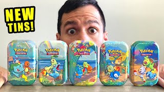 NEW CELEBRATIONS MINI TINS Pokemon Cards Opening [upl. by Ahsikit]