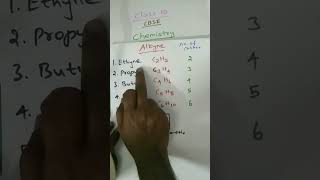 Alkyne class 10 chemistry education exam cbseclass10 [upl. by Desiree]