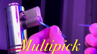 Multipick lockpicking tools Haustürschloss ohne Beschädigung öffnenWohnungstür ohne Schaden öffnen [upl. by Aynav]