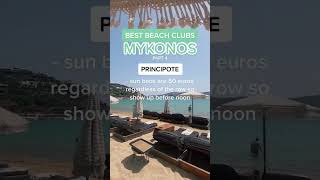 Best Beach Clubs in Mykonos Greece  Principote [upl. by Nue]