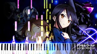 Master the Way Home Piano from Accel World OST [upl. by Assilav447]