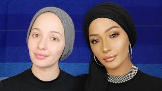 Updated Everyday Makeup Routine Turban  Nura Afia [upl. by Alletsyrc424]