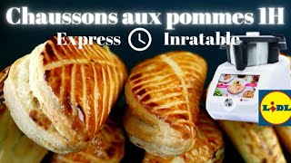 CHAUSSONS AUX POMMES 1H recette express au MONSIEUR CUISINE SMART [upl. by Barfuss]