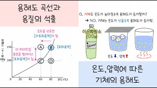 중2 물질의특성 2강 용해도┃용해도 곡선 해석하기┃기체의 용해도👻 [upl. by Eilegna]