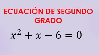 ECUACION DE SEGUNDO GRADO POR ASPA SIMPLE  EJERCICIO 1 [upl. by Oiromed]