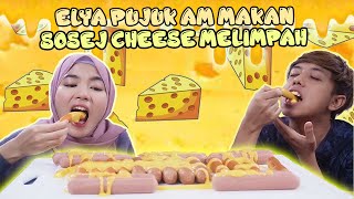 ELYA PUJUK AM MAKAN SOSEJ CHEESE MELIMPAH [upl. by Norword550]