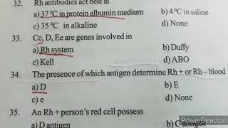 Important MCQs in Blood bank Immunohaematology [upl. by Eeclehc68]