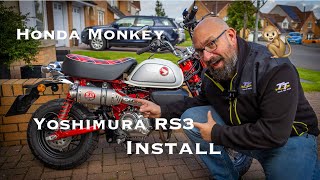 2023 Honda Monkey Yoshimura RS3 Exhaust Install [upl. by Heurlin967]