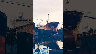 A day in the shipyard ship maritime shipping marine vessel sea floating seaman boat calm [upl. by Hsinam]