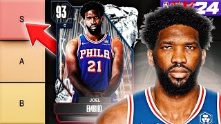 BEST CENTERS TIER LIST NBA 2K24 MyTEAM [upl. by Lohman]