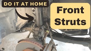 How to Replace Front Struts on Toyota Sienna No special tools needed [upl. by Adnouqal]