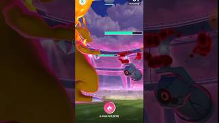 GIGANTAMAX CHARIZARD VS DYNAMAX METAGROSS🔥⚡😈 viralmusic pokemongo 100ivshiny pokemon [upl. by Ahsienor]