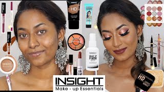 Trying a FULL FACE of INSIGHT COSMETICS ✨   UNDER Rs250 😱each [upl. by Sunev]