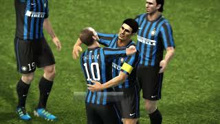 Real Madrid vs Inter Milan Nostalgia PES 2012 [upl. by Isborne230]