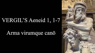 VIRGIL Aeneid Book 1 17 Arma virumque canō [upl. by Gine]