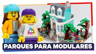 ¡Parques Modulares de LEGO 🌳  Mis Creaciones MOC [upl. by Yaf]