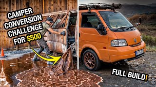 FULL DIY BUILD 1500 Japan Import 500 BUDGET Challenge for The ULTIMATE Camper Conversion [upl. by Aisyram461]