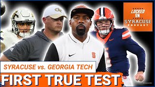 EARLY PREVIEW Syracuse vs Georgia Tech  Syracuse Football Podcast [upl. by Raines461]