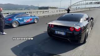 Nisaan GTR 2000HP vis kosova vs Audi TTRS 25 1200HP gogi racing [upl. by Yadsendew]