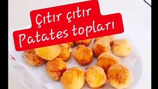 çıtır çıtır kaşarlı patates topları patates patatestopları patateslitarifler çıtırtoplar [upl. by Castillo]