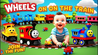 Wheels on the Train  Fun Train Songs for Kids  LEARN KARIO G [upl. by Showker73]