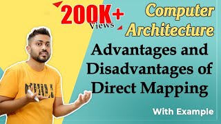 L39 Advantages and Disadvantages of Direct Mapping  Cache Mapping  Computer Organisation [upl. by Oinegue]