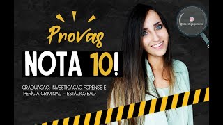 Como tirar NOTA 10 nas provas da Estácio EAD de Investigação Forense e Perícia Criminal [upl. by Kurtz]