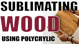 Sublimation transfer on wood testing with polycrylic and without polycrylic [upl. by Udell]