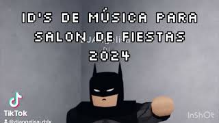 Ids para roblox salón de fiestas 2024 nuevo rp edit roblox robloxedit [upl. by Hocker]