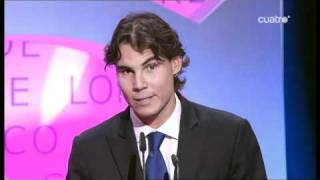 Rafael Nadal Premio AS del deporte [upl. by Margaux52]