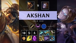 Akshan Mid vs Orianna Rampage  EUW Master Patch 1422 [upl. by Senior]