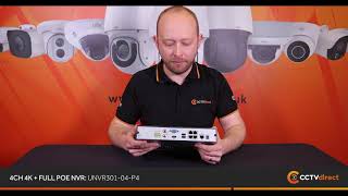 UNV 4 Channel 4K Network Video Recorder Unboxing [upl. by Tomlinson]