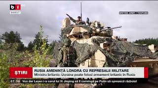 RUSIA AMENINȚĂ LONDRA CU REEPRESALII MILITAREȘtiri B1TV7 mai 2024 [upl. by Aieka311]