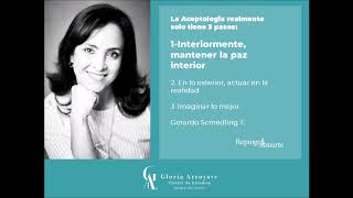 ReprograAmarte  La Aceptologia3 pasos 1Interiormente mantener la paz interior Gloria Arroyave [upl. by Chrysa]