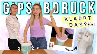 DIY GIPSABDRUCK mit meiner besten Freundin 🤯👭🏼 Hände Gipsabdruck testen  Cali Kessy [upl. by Chaddie]