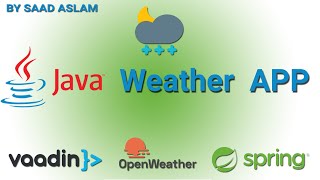 Weather APP in JAVA using VAADIN amp Spring Boot Part 1 [upl. by Acimaj]