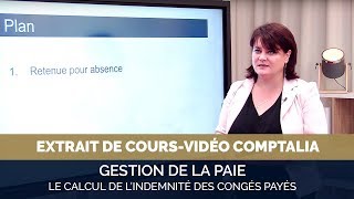 Coursvidéo  le calcul de lindemnité des congés payés [upl. by Aramot468]