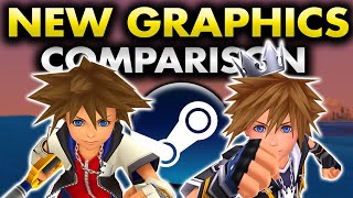 Kingdom Hearts NEW Graphics Update Comparison  Old vs New Version [upl. by Caasi]